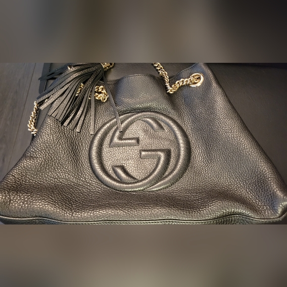 GUCCI pebbled calfskin soho tote - Picture 5 of 7
